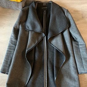Grey wool coat from Saks